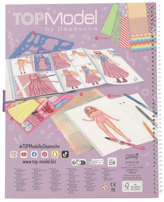 Книжка за оцветяване Top Model - Създай своя топ модел