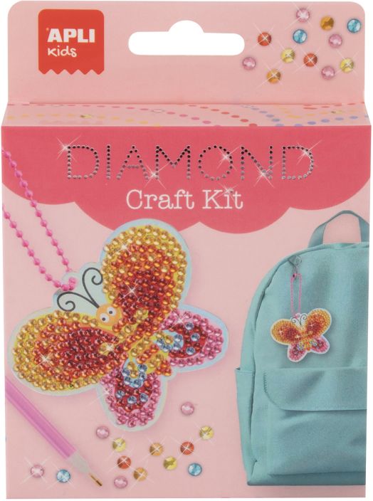 Креативен комплект Apli Kids - Направи си сам ключодържател пеперуда