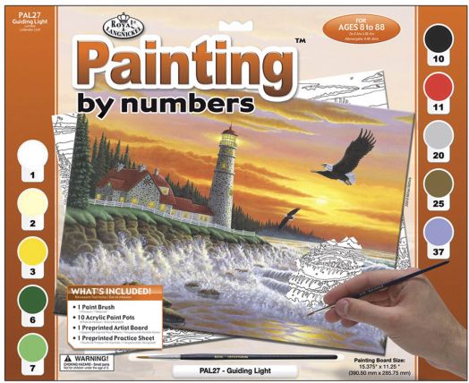 Комплект за лесно рисуване с акрилни бои Royal & Langnickel - Фар