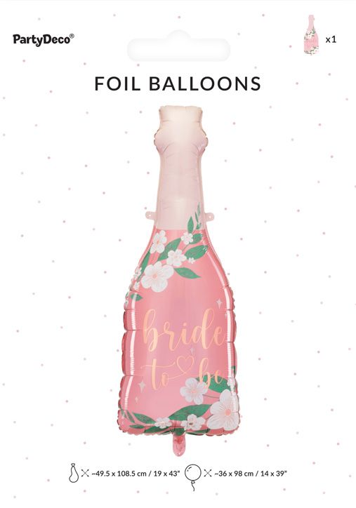 Фолиев балон PartyDeco - Бутилка Bride To Be