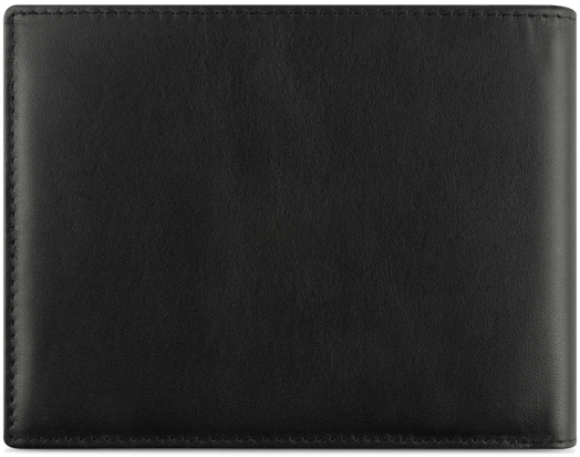 Мъжки кожен портфейл Bugatti Super Slim With Flap 8CC, черен