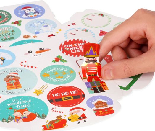 Книжка с коледни стикери Legami