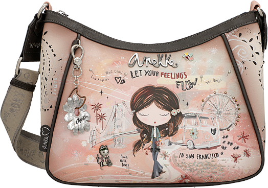 Дамска чанта Anekke Peace & Love Pink, 28 x 24 x 10 см.