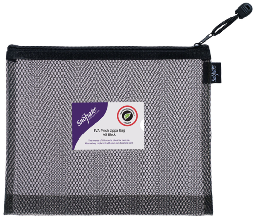 Папка с цип Snopake Mesh Zippa Bag A5, черна