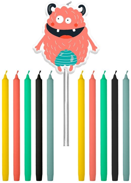 Свещички Folat - Monsters Bash, 11 бр.