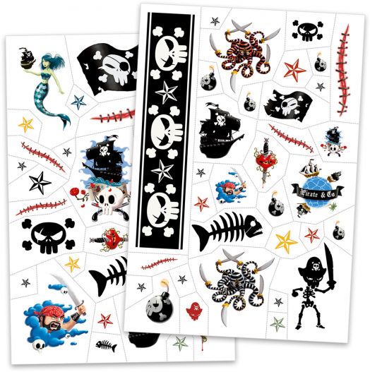 Детски татуировки Djeco - Пирати