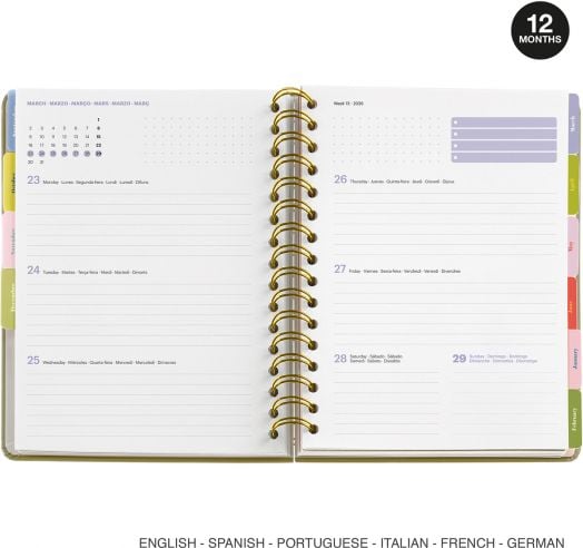 Седмичен тефтер-органайзер Miquelrius Butterfly от септември 2025 до август 2026 г.