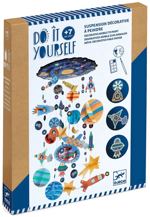 Творчески комплект Djeco - Направи сам декорация Слънчева система