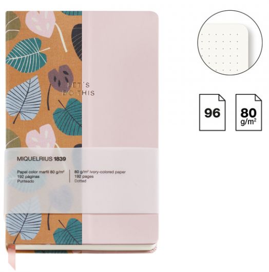 Тефтер Miquelrius Autumn Leaves Ochre-Pink