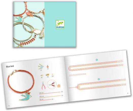 Творчески комплект Djeco - Направи сам бижута Celeste