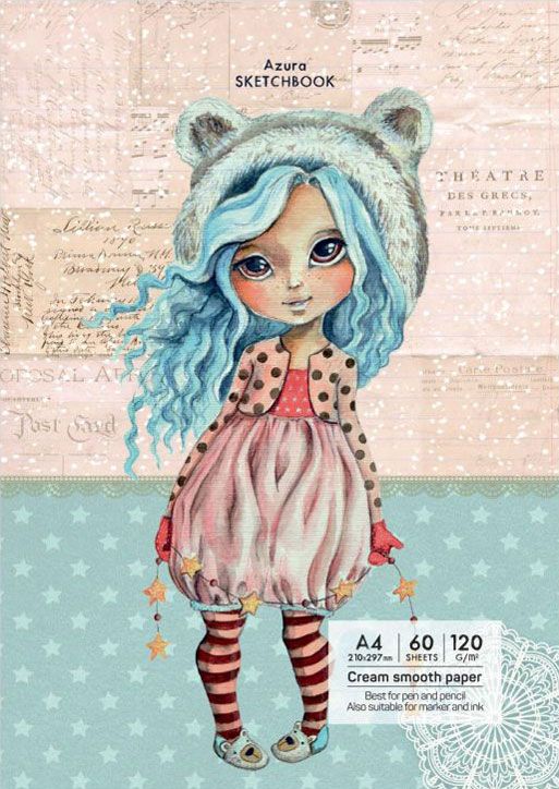 Скицник Drasca Having A Lovely Time: Azura, A4 60 листа