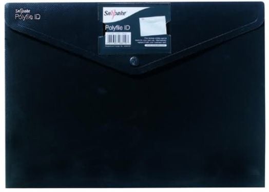 Папка с копче Snopake, черна