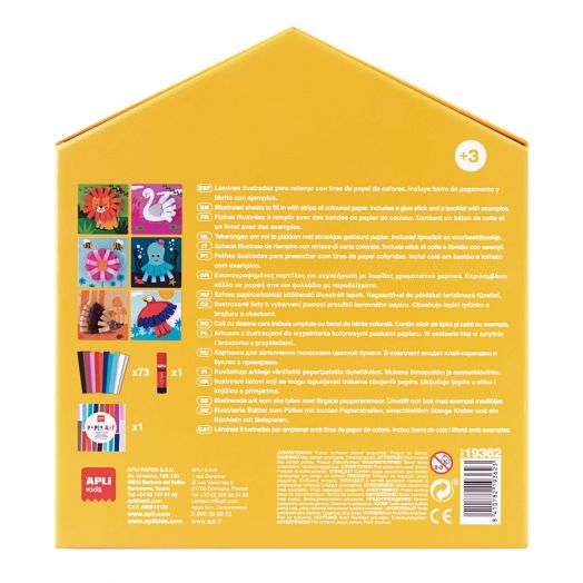 Първи творчеси комплект с хартиени бримки Apli Kids