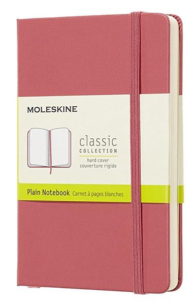 Джобен антично-розов тефтер Moleskine с твърди корици и нелинирани страници