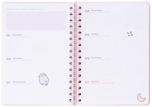 Седмичен планер Grupo Erik Pusheen за 12 месеца - август 2025 / юли 2026 година