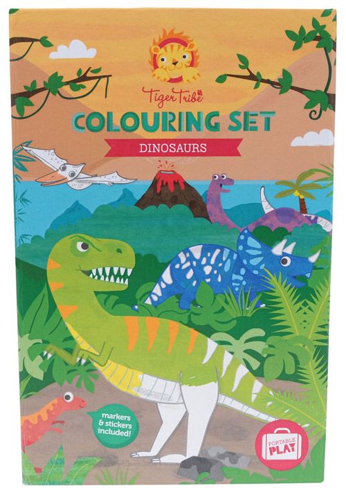 Комплект за оцветяване Tiger Tribe - Динозаври