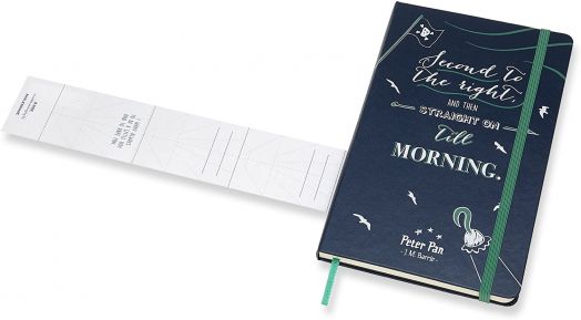 Класически тефтер Moleskine Peter Pan Pirates с твърди корици и линирани страници