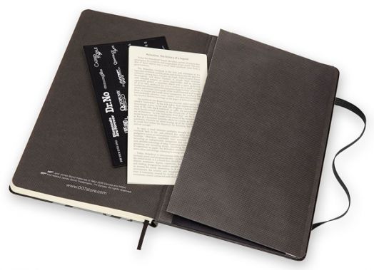 Класически тефтер Moleskine Limited Editions 007 Black с твърди корици и линирани страници