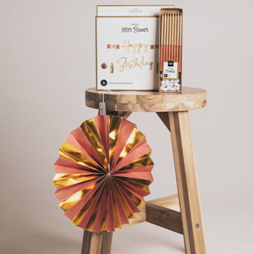 Хартиена украса Folat - Golden Dusk, 5 бр.