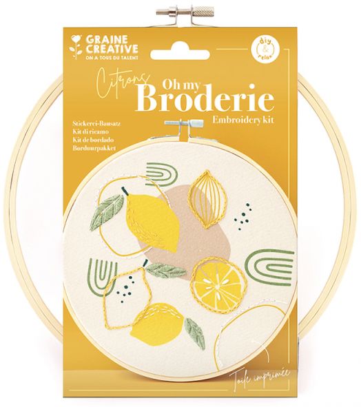 Комплект за бродиране Graine Creative - Лимони