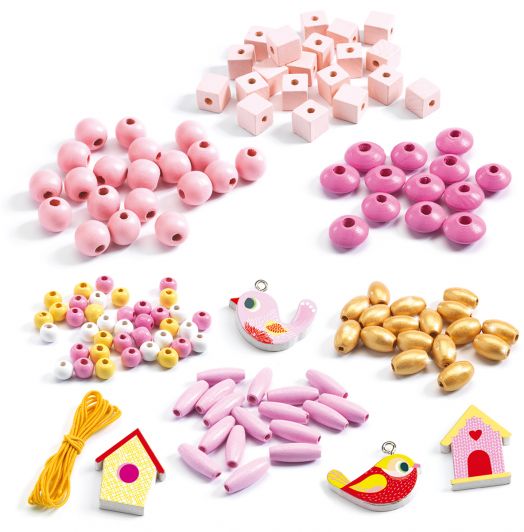 Творчески комплект Djeco Birds - Създай бижута