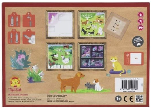 Комплект за рисуване с вода Tiger Tribe - Домашни животни