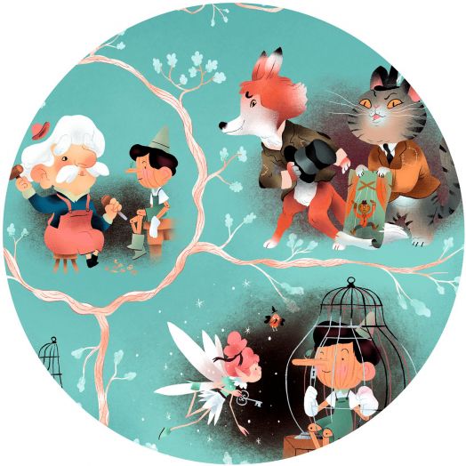 Детски пъзел Djeco от приказка - Пинокио