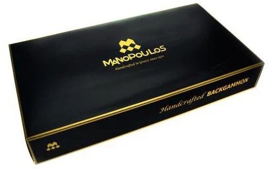 Табла Manopoulos с отделения - естествен орех с перли, 48 х 30 см.