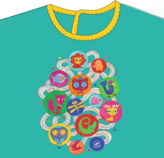 Детска престилка за рисуване Djeco, зелена