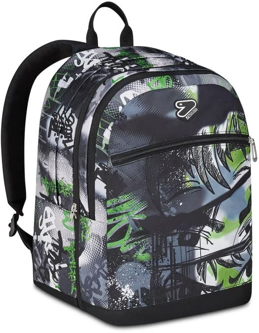 Ученическа раница Seven Pro XXL Reversible Detach Green