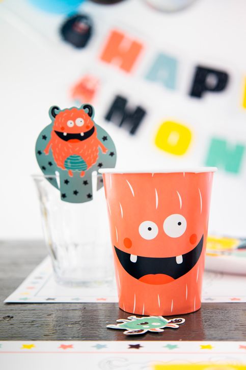 Чашки Folat - Monsters Bash, 6 бр.