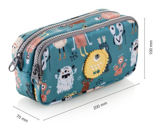 Овален несесер Miquelrius Little Monsters с две отделения