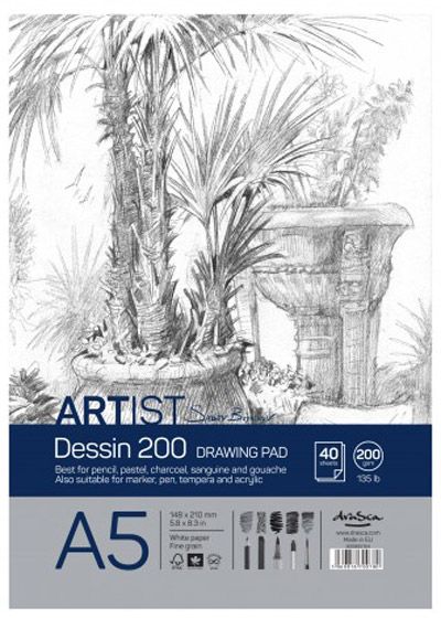 Скицник Drasca Dessin Drawing Pad S.Boykinov A5, 40 листа