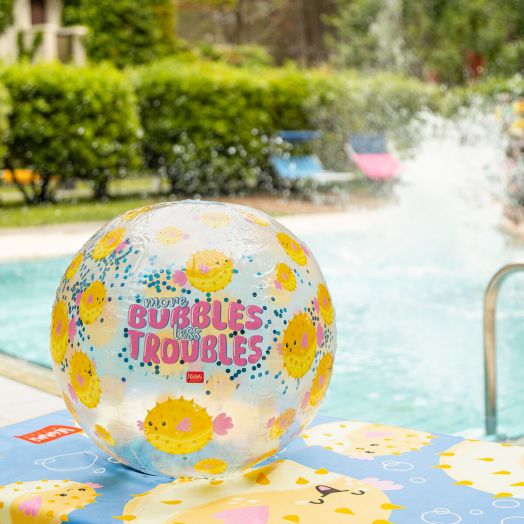 Надуваема топка с брокат Legami - Pufferfish