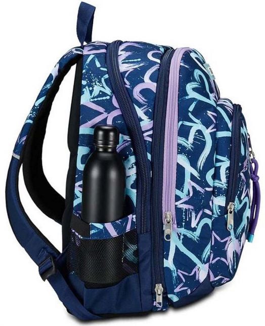 Ученическа раница Seven Advance Detach Crystal Purple с две отделения