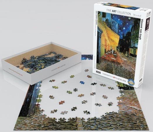 Пъзел Eurographics - Кафе тераса през нощта, 1000 части