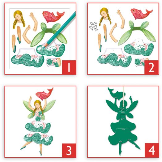 Детска игра Djeco: Ателие за движещи се кукли феи