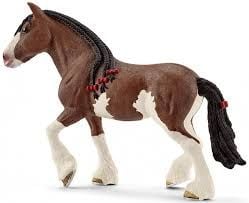 Фигурка Schleich: Клайдсдейлска кобила, със сплетена грива