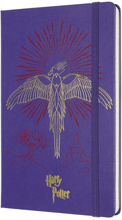 Класически тефтер Moleskine Limited Editions Harry Potter Phoenix с твърди корици и линирани страници
