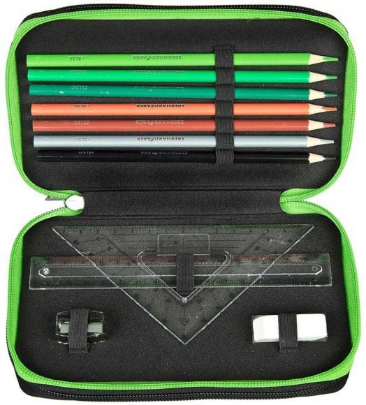 Ученически несесер Scooli Jurassic World с три отделения, пълен, модел 2024