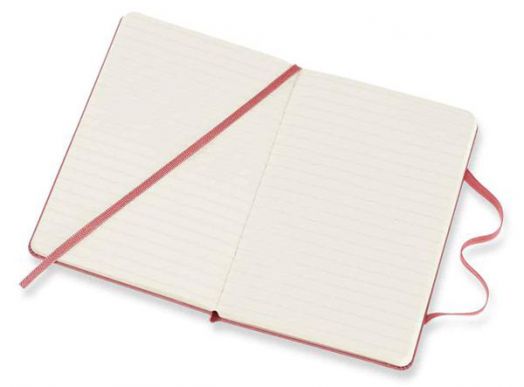 Джобен антично-розов тефтер Moleskine с твърди корици и линирани страници