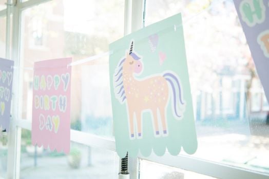 Хартиен гирлянд Folat - Еднорози