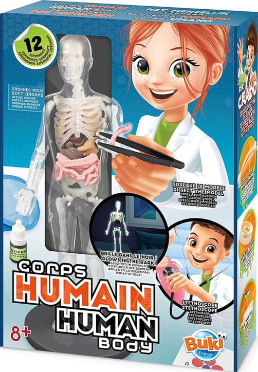 Научен комплект Buki: Човешкото тяло с 12 експеримента