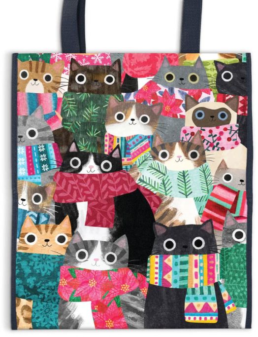 Чанта за пазаруване Galison Wintry Cats