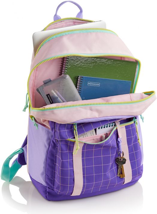 Раница Miquelrius Rider Violet с две отделения и два предни джоба, 28 л.