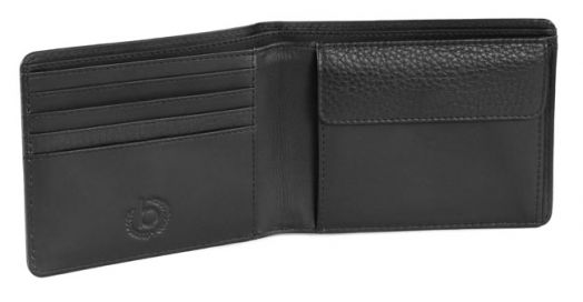 Портфейл Bugatti Pregio 4CC с монетник, черен