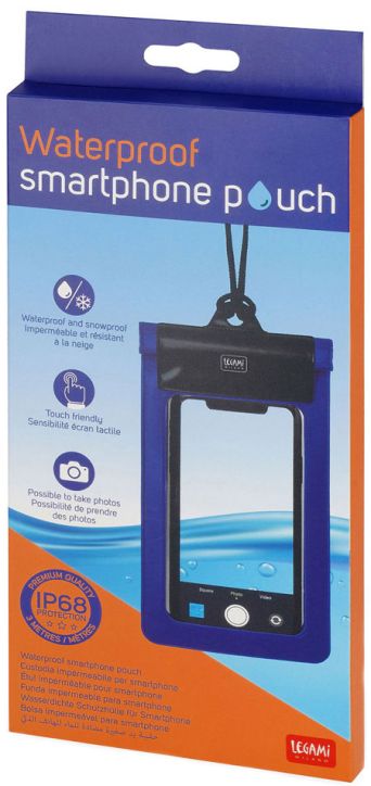 Водоустойчив калъф за мобилен телефон Legami, син