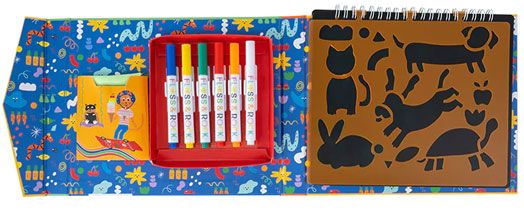 Творчески комплект Floss & Rock, Chalkboard Sketchbook, Pets - Домашни любимци