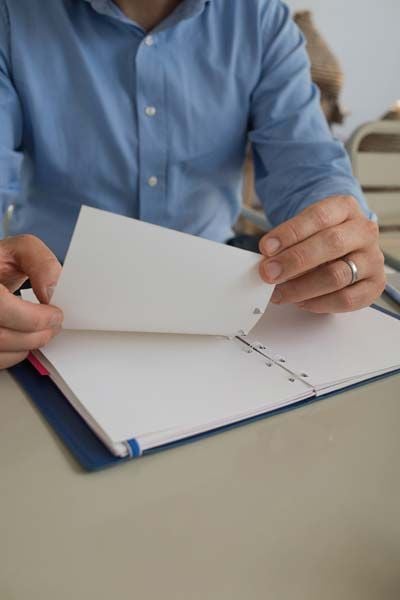 Тефтер Filofax Classic Saffiano Rose Gold A5 с линирани листа и скрита спирала