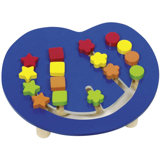 Дървена игра Goki - Сортиране по цветове и форми